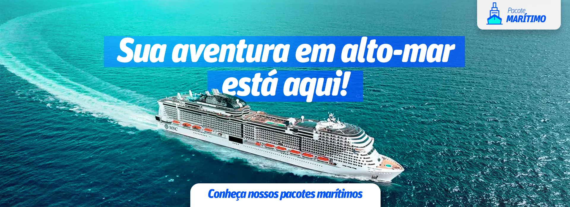 banner de pacotes marítimos